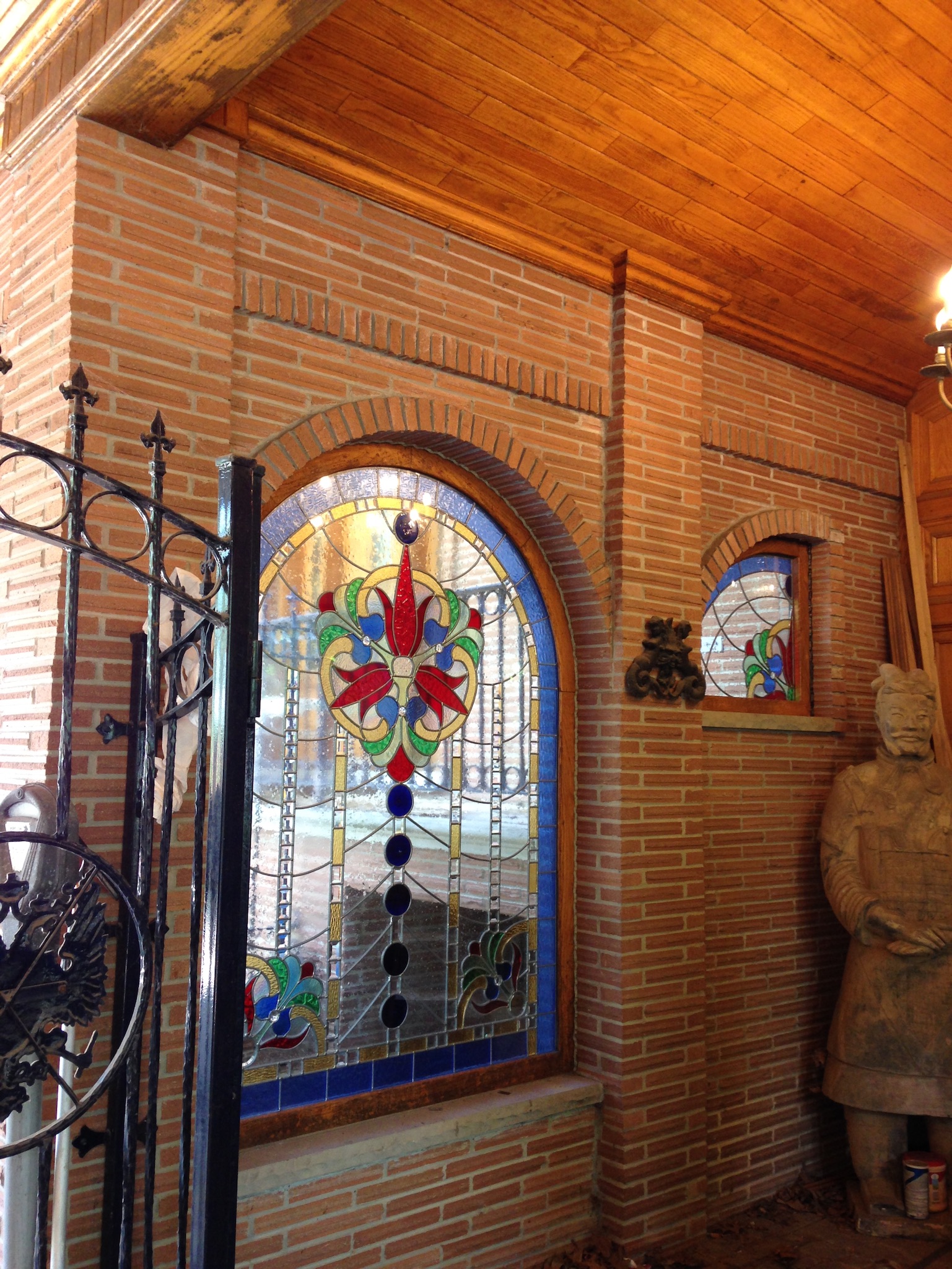 Stained Glass Installation