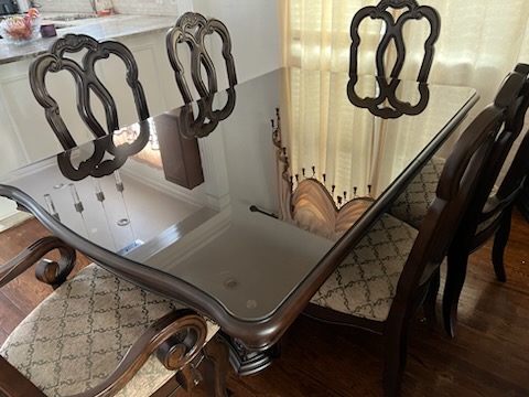Glass Dinner Table Image